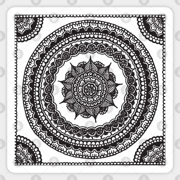 Circle Henna Sticker by HLeslie Design